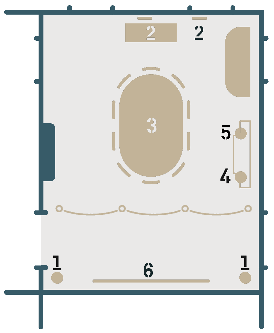 Plan de la salle à manger
