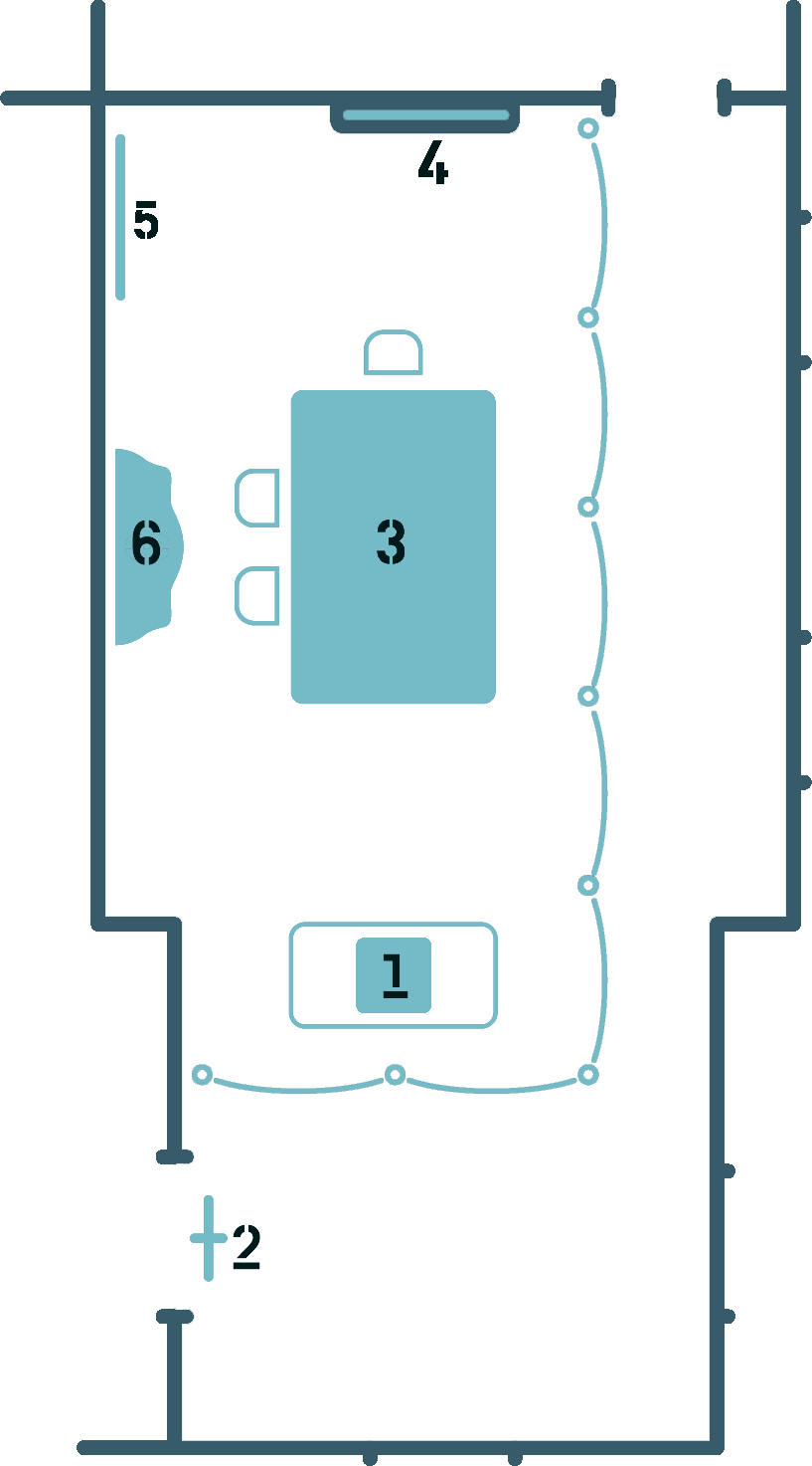 Plan du cabinet de travail