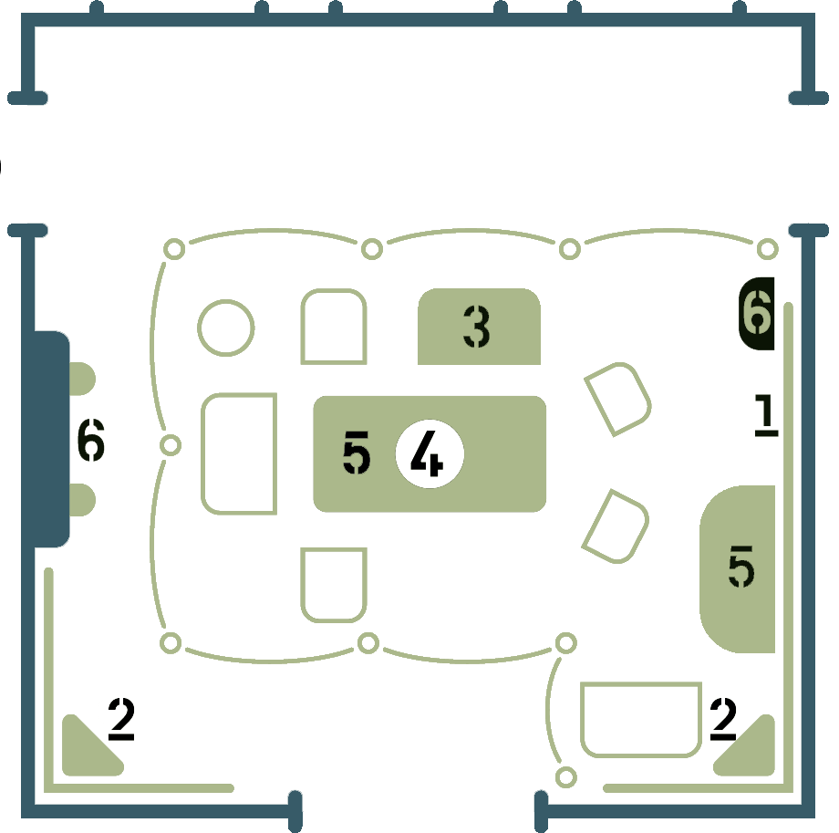 Plan du grand salon